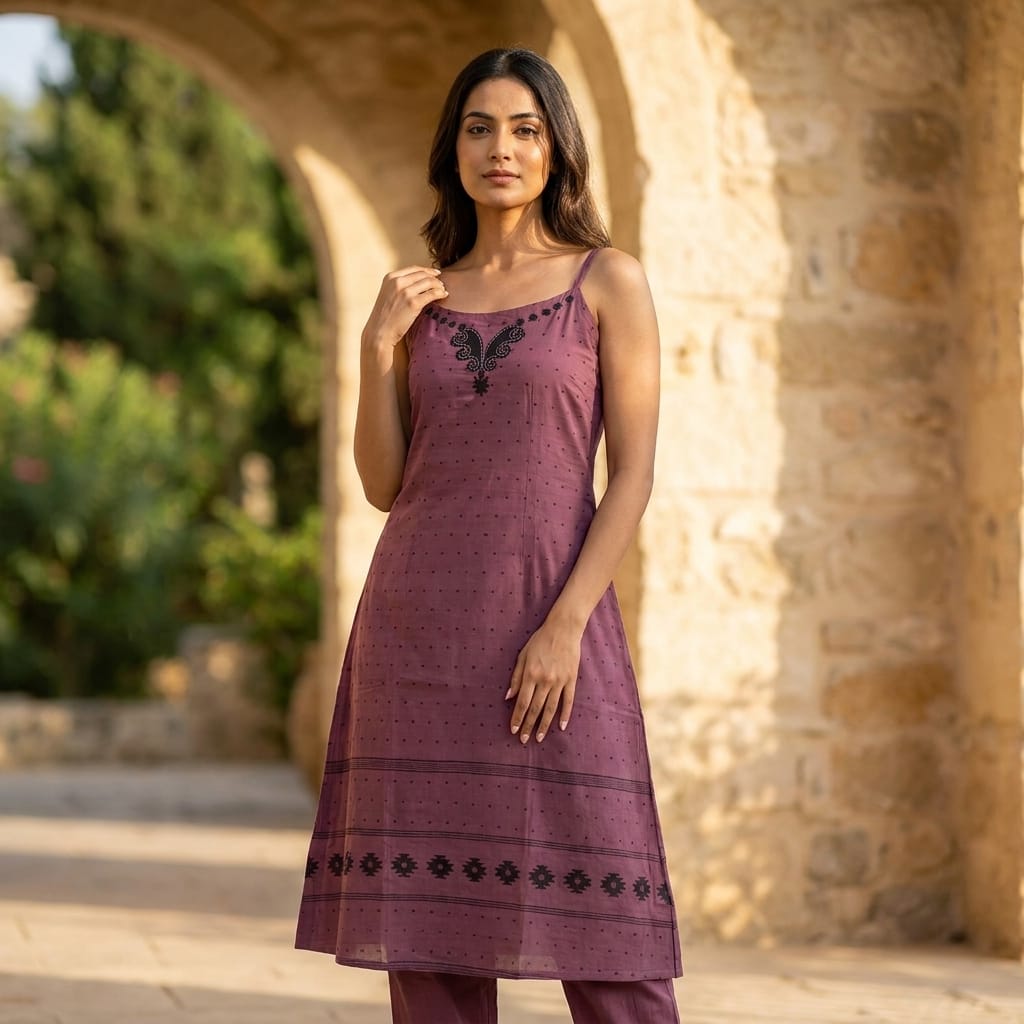 Dusty Pink Cotton Co-ord Set