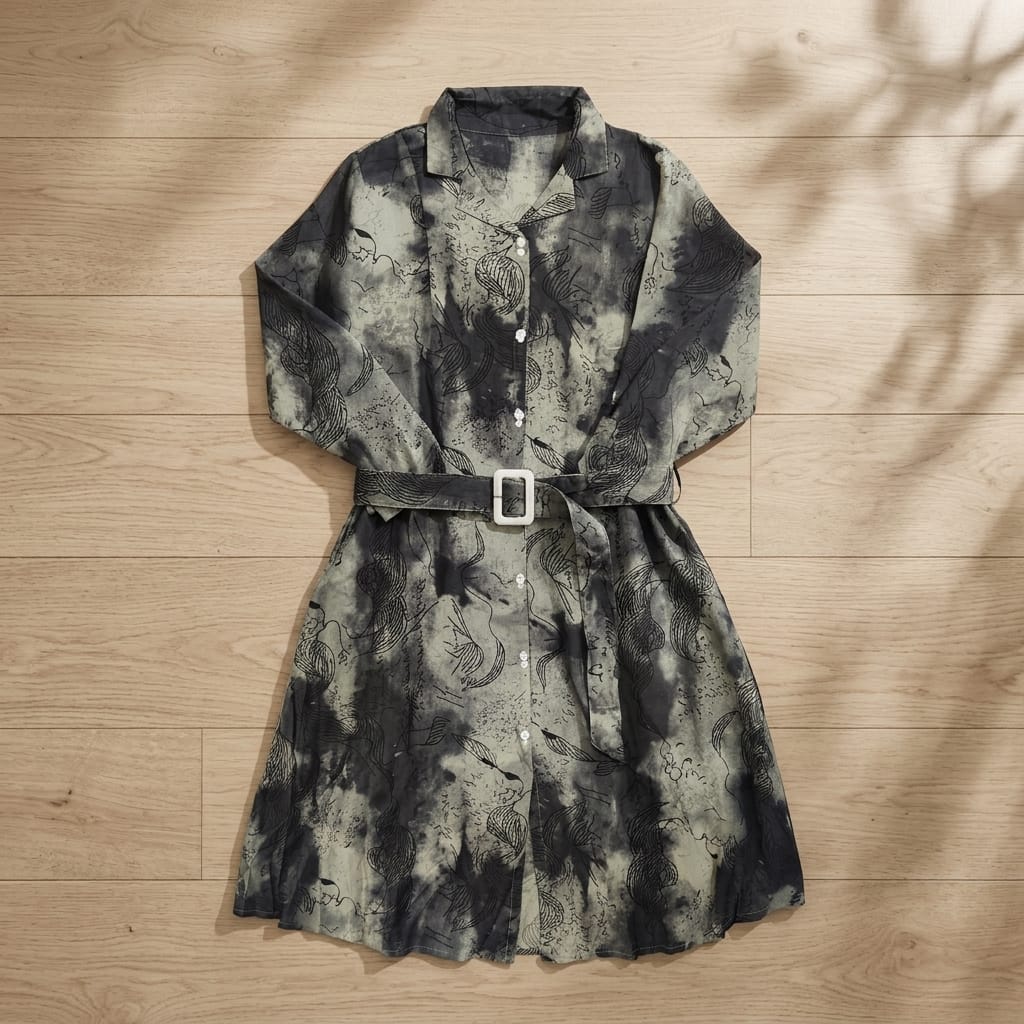 Black Cotton Silk Top