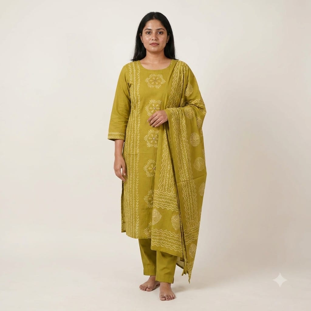 Mustard Cotton Salwar | 11371
