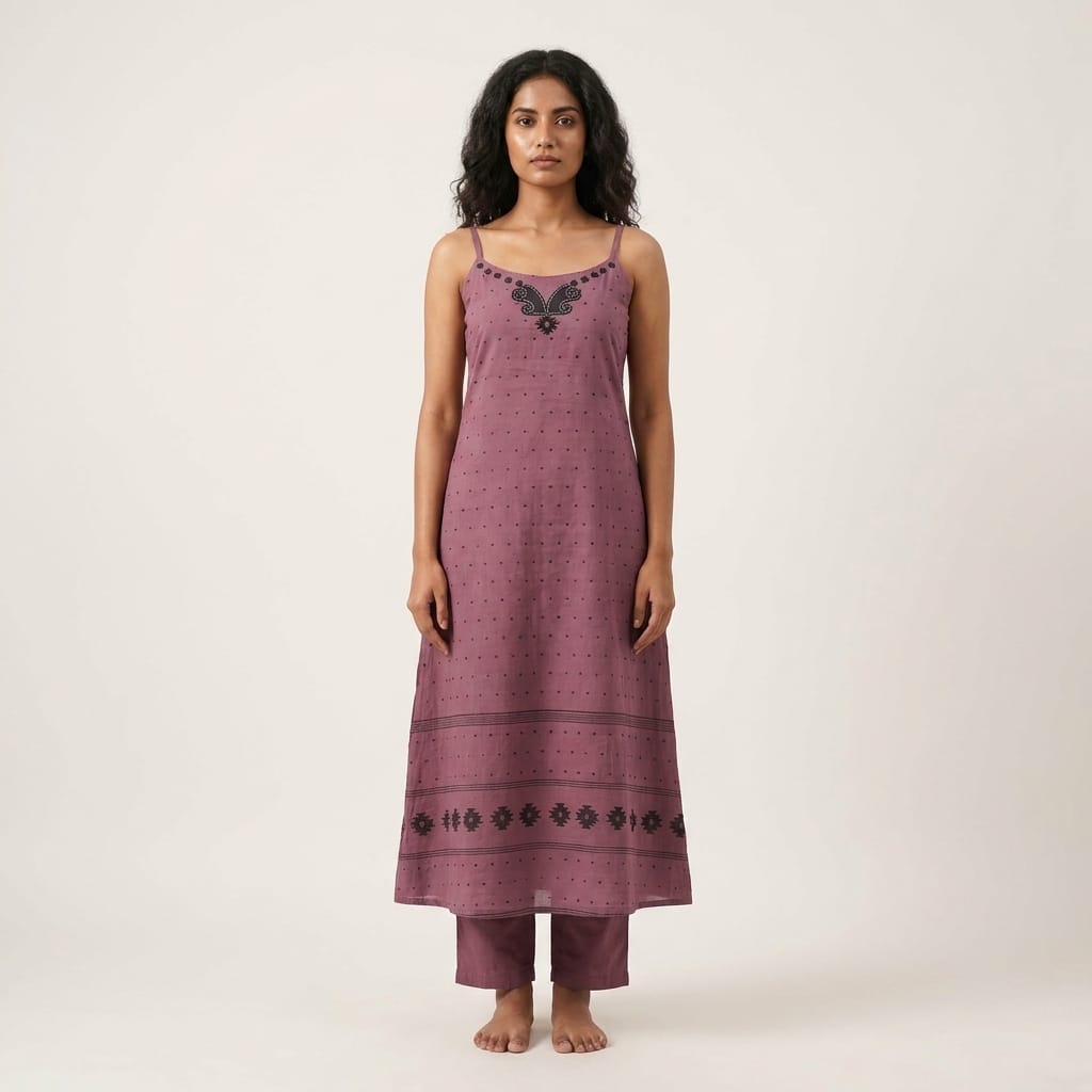 Dusty Pink Cotton Co-ord Set