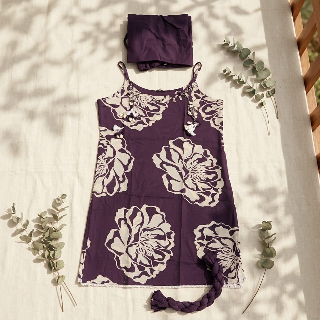 Purple Cotton Salwar | 11283