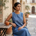 Blue Cotton Kurti