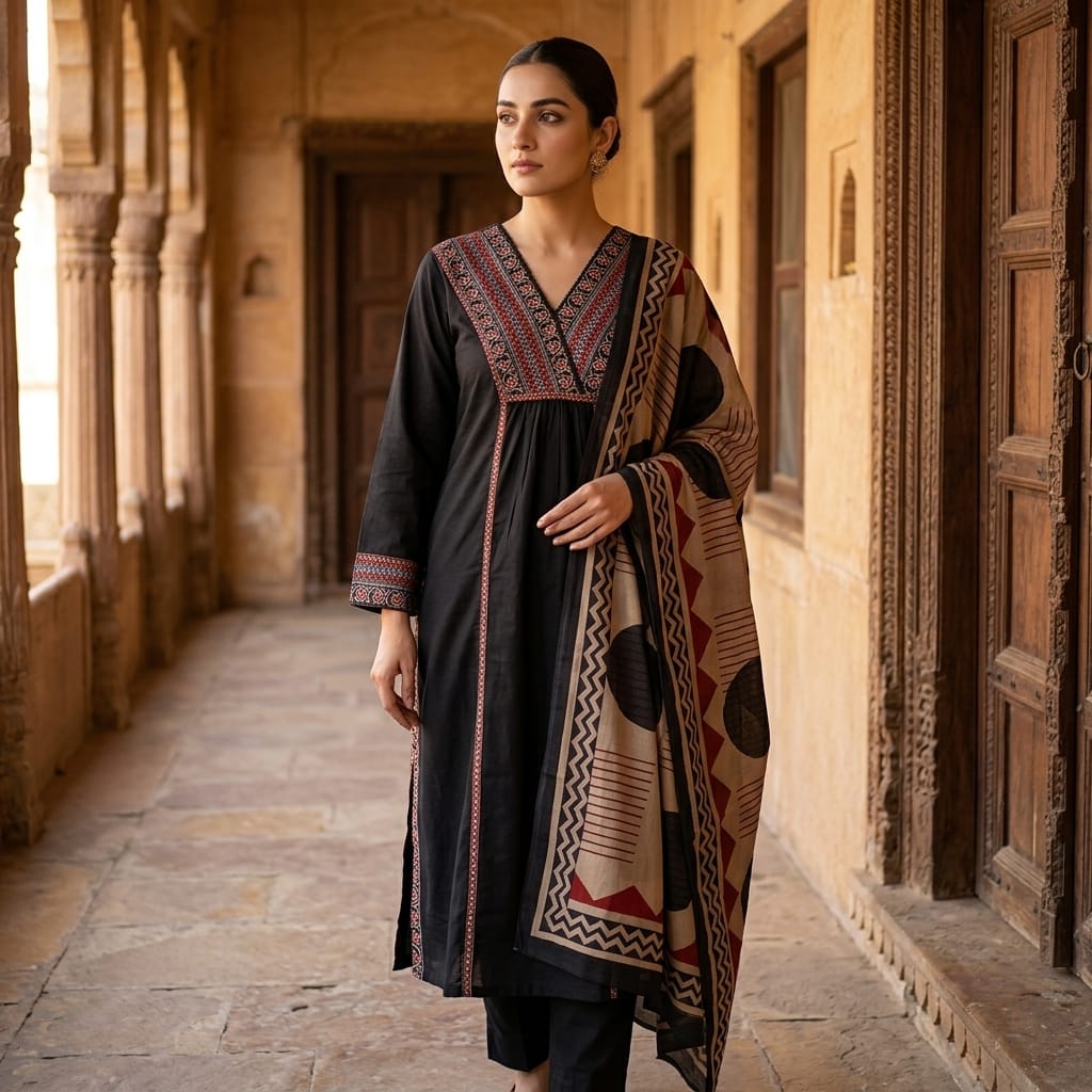 Black Cotton Salwar