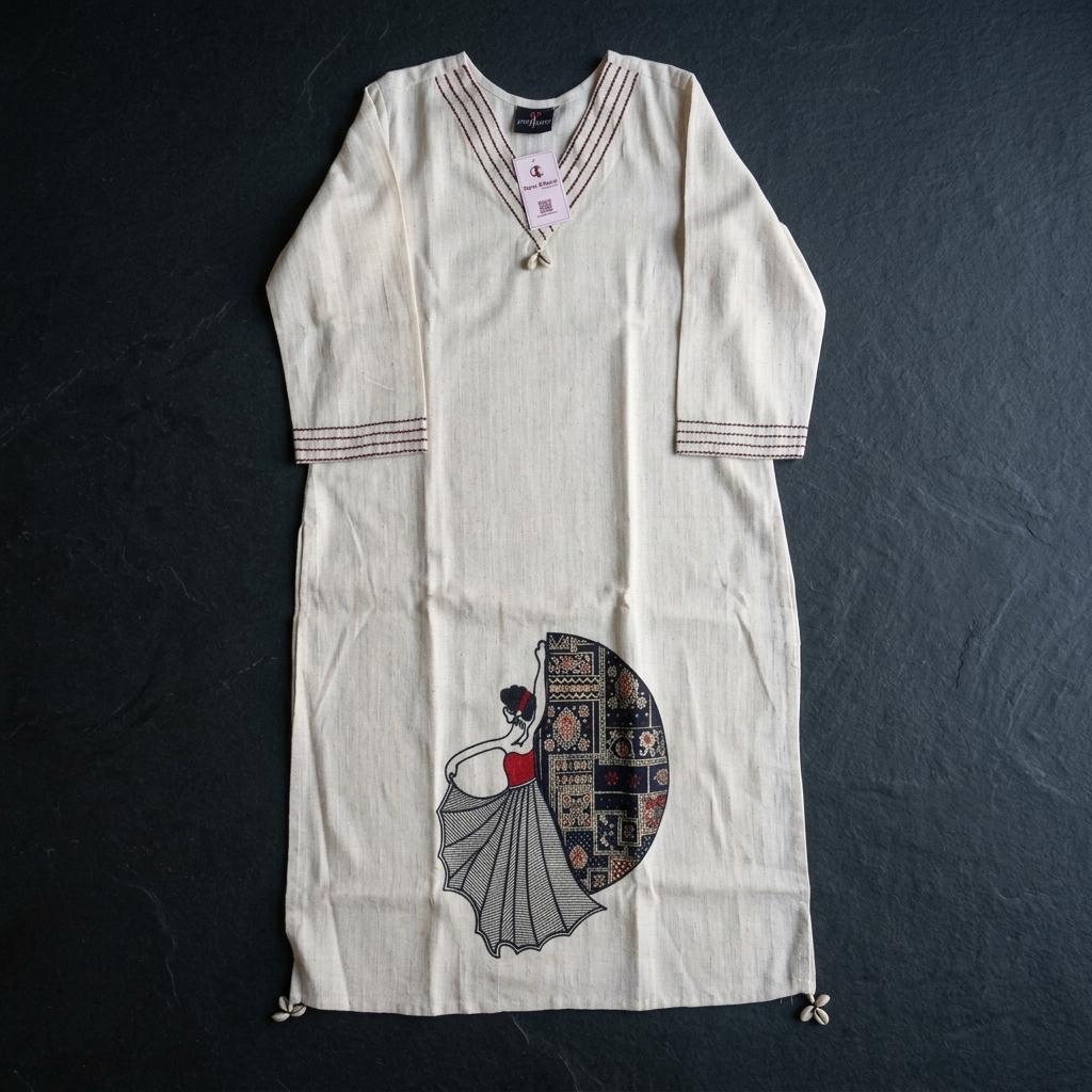 White Cotton Kurti