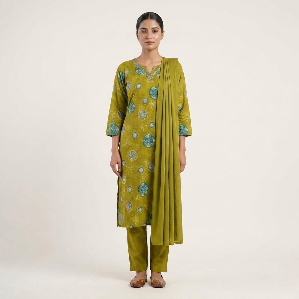 Green Rayon Salwar| 11241