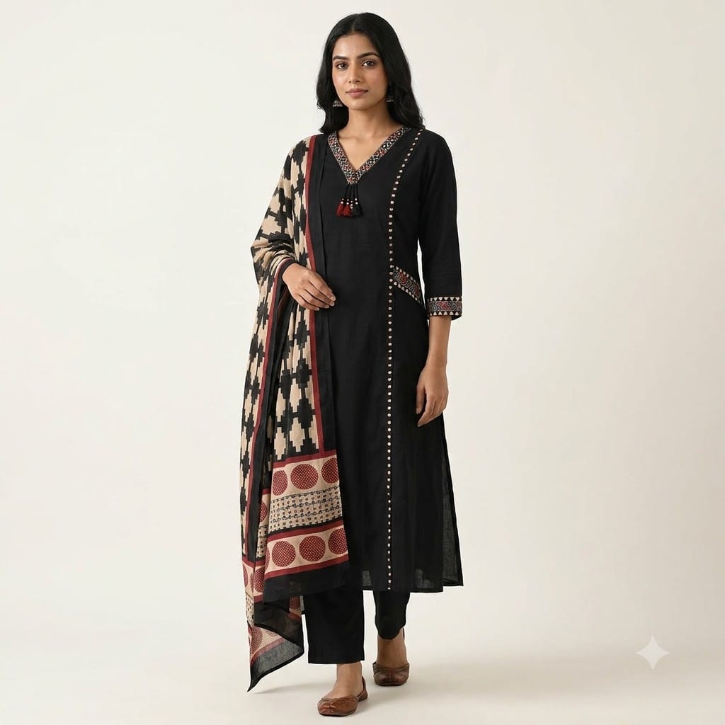 Black Cotton Salwar | 11377
