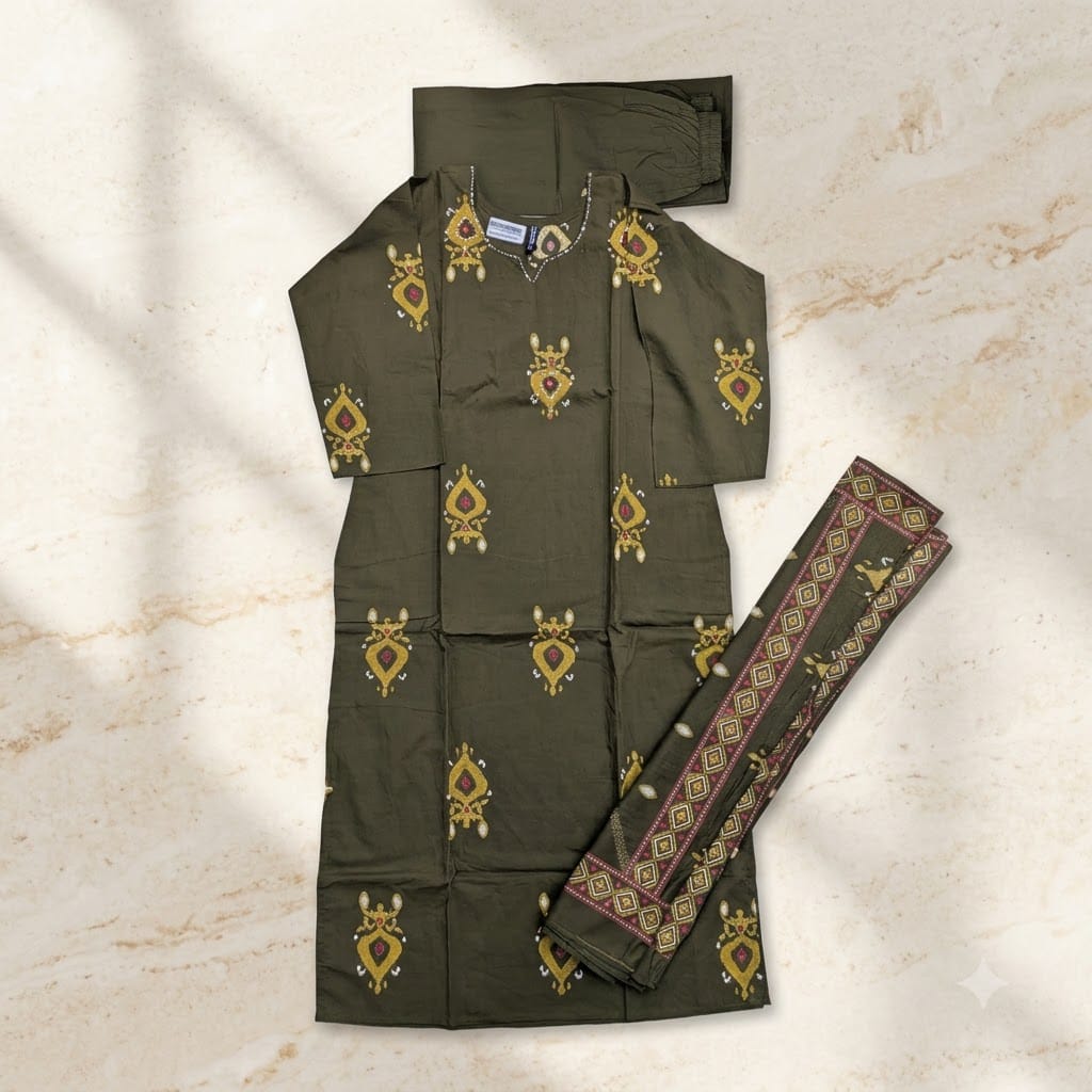 Green Cotton Salwar | 11344