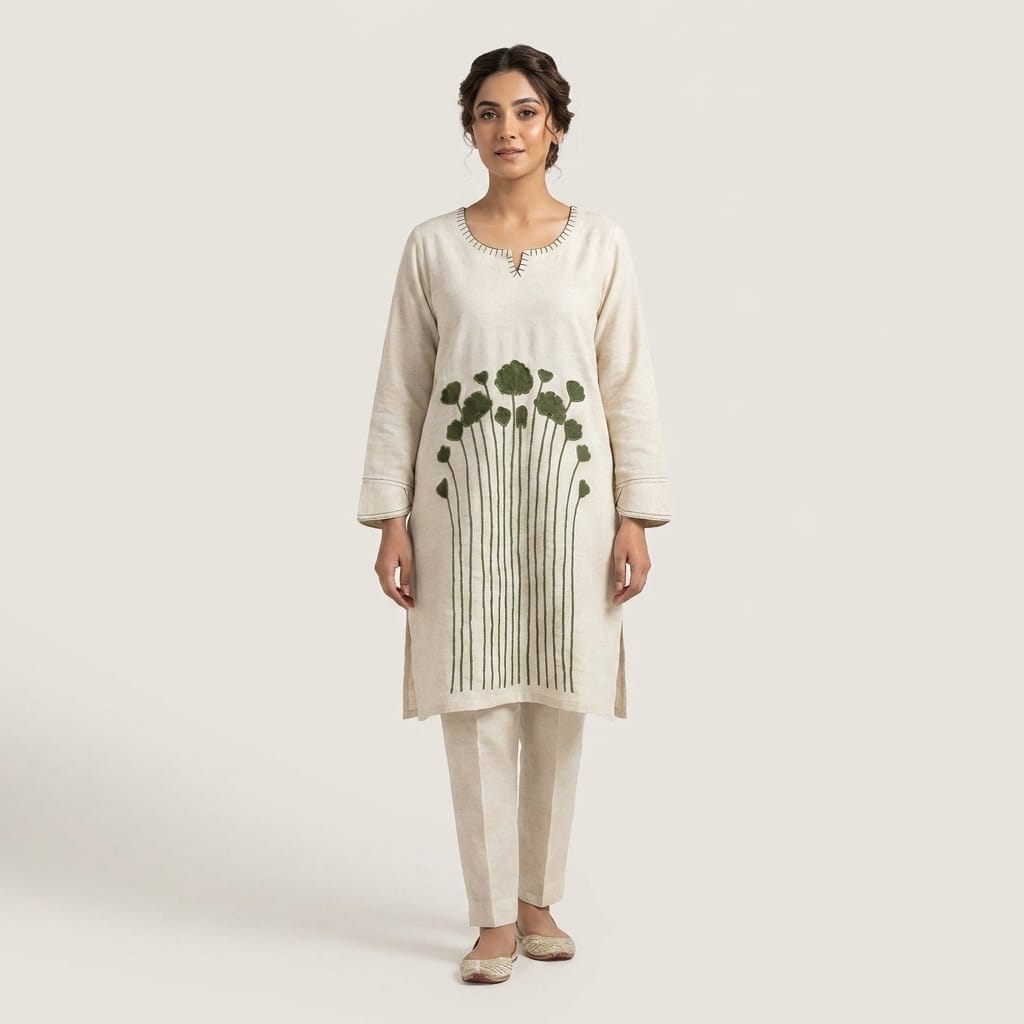 White Cotton Co-ord Set