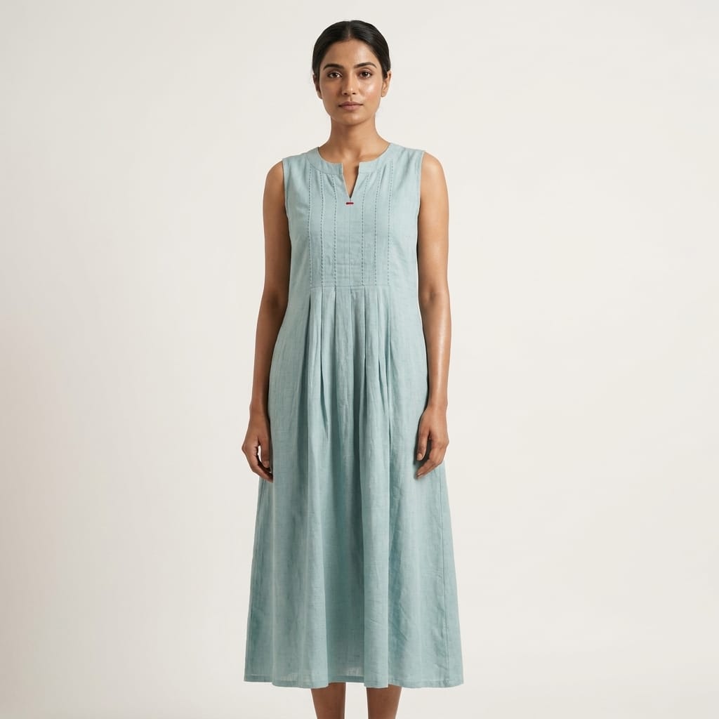 Teal Rayon Kurti
