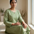 Green Rayon Co-ord Set
