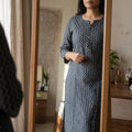 Cement Grey Cotton Silk Kurti