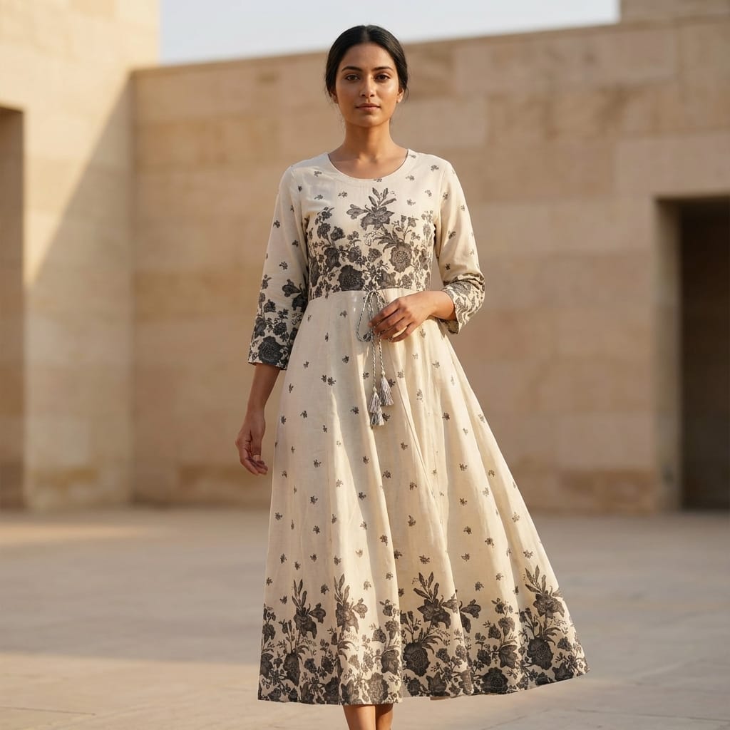 White Cotton Kurti