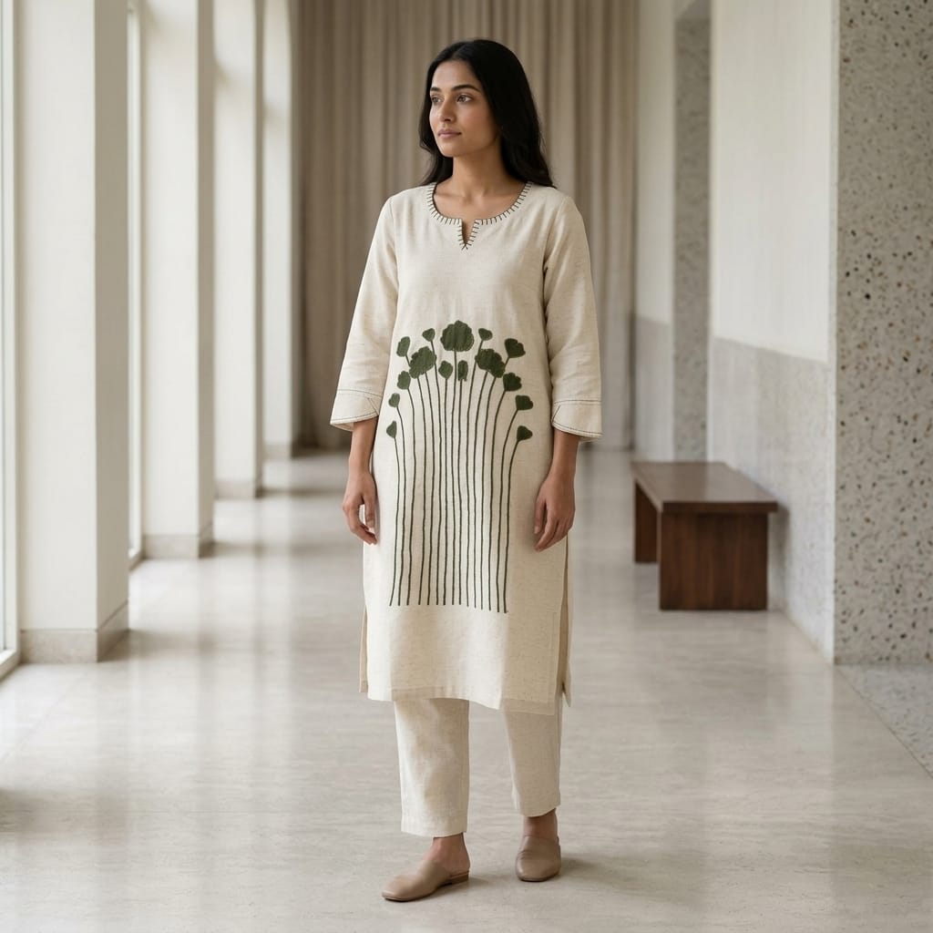White Cotton Co-ord Set