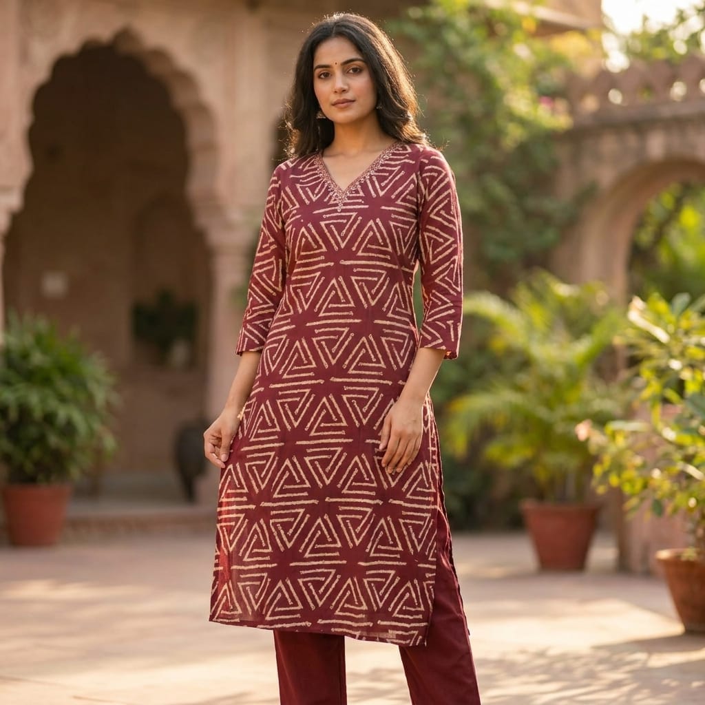 Maroon Rayon Salwar | 11248