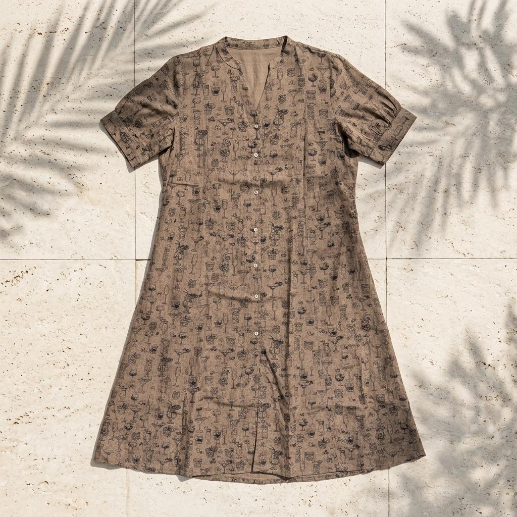 Taupe Rayon Kurti