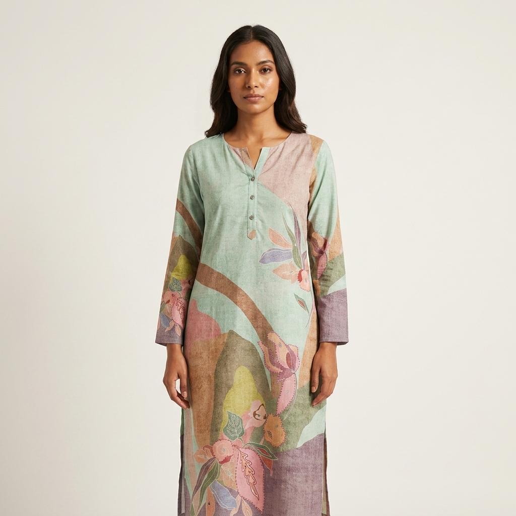 Multi Color Mayraflex Kurti