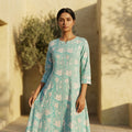 Blue Cotton Kurti