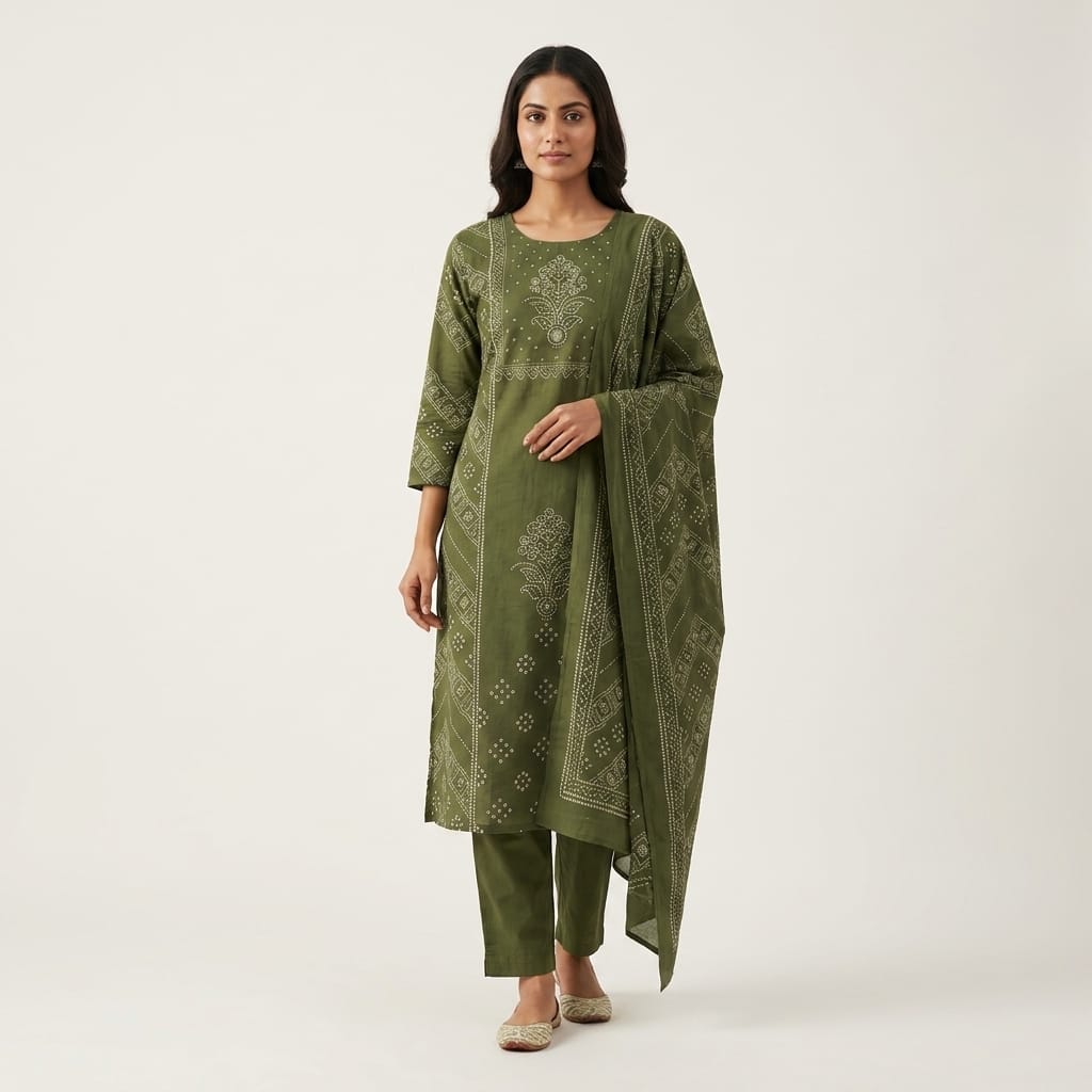 Green Cotton Salwar
