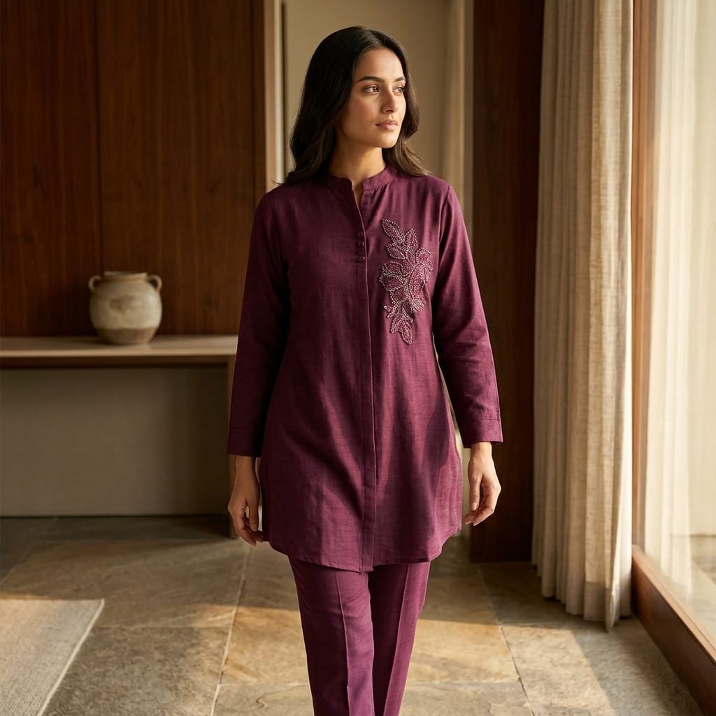 Purple Corona Co-ord Set