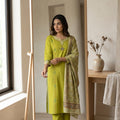 Parrot Green Cotton Salwar
