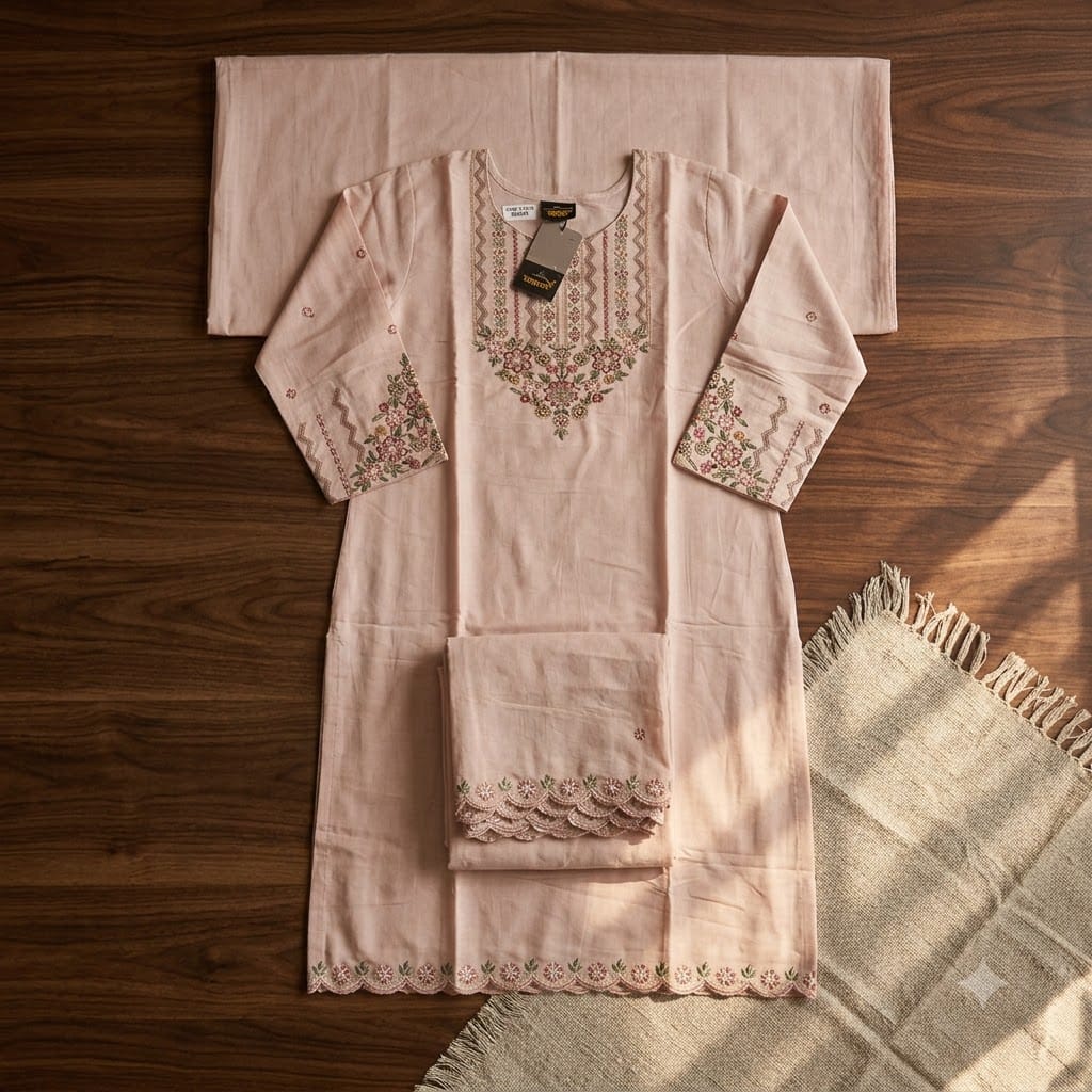 Pastel Pink Cotton Silk Salwar | 11355