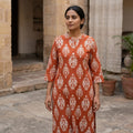 Orange Rayon Kurti