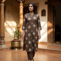 Brown Rayon Co-ord Set