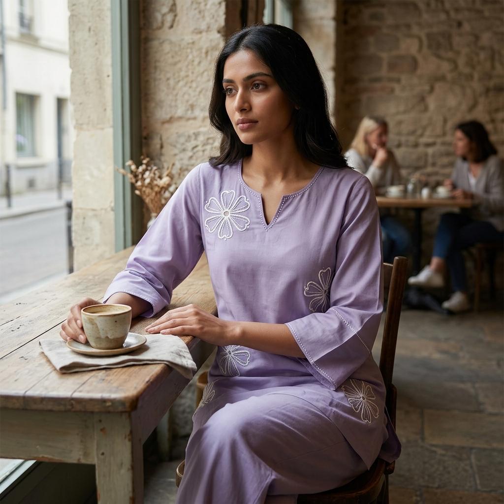 Lavender Cotton Co-ord Set