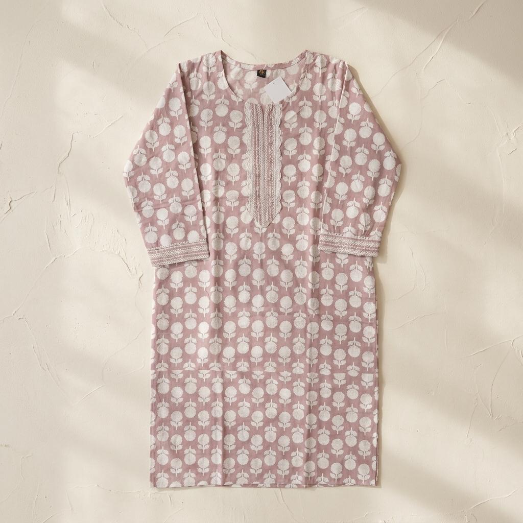 White Cotton Kurti