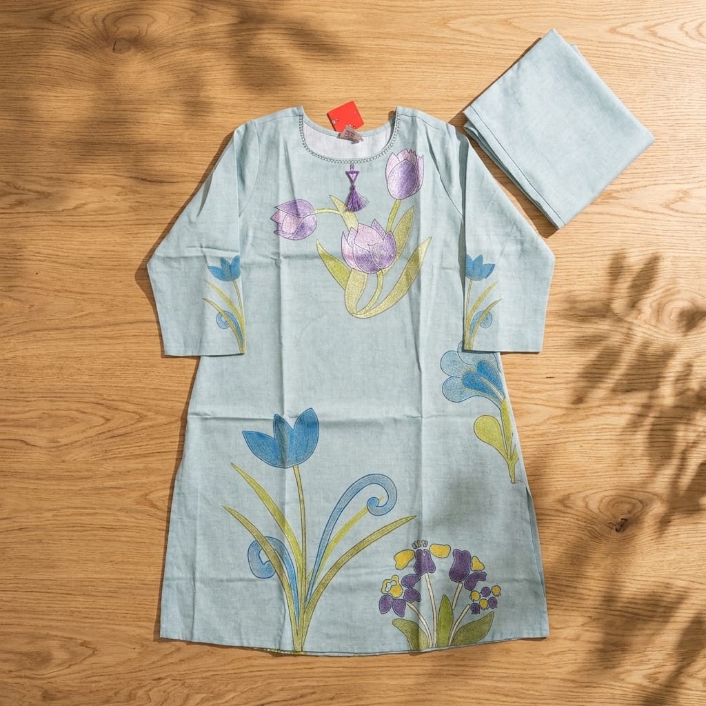 Blue Linen Co-ord Set