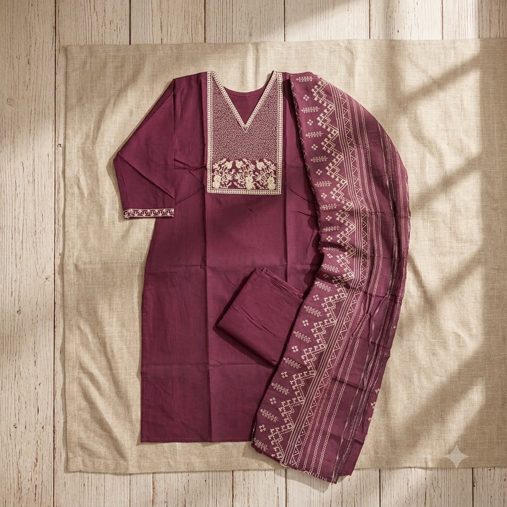 Megenta Cotton Salwar | 11351