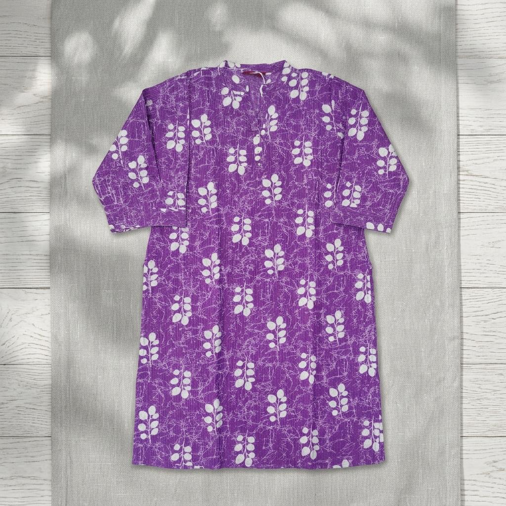 Purple Cotton Kurti