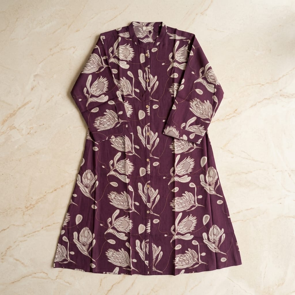 Purple Rayon Kurti