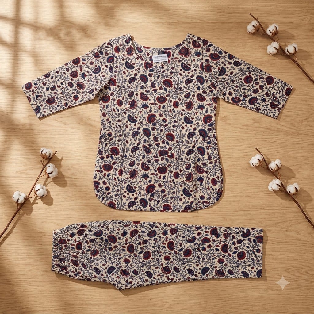 Beige Rayon Co-ord Set | 11342