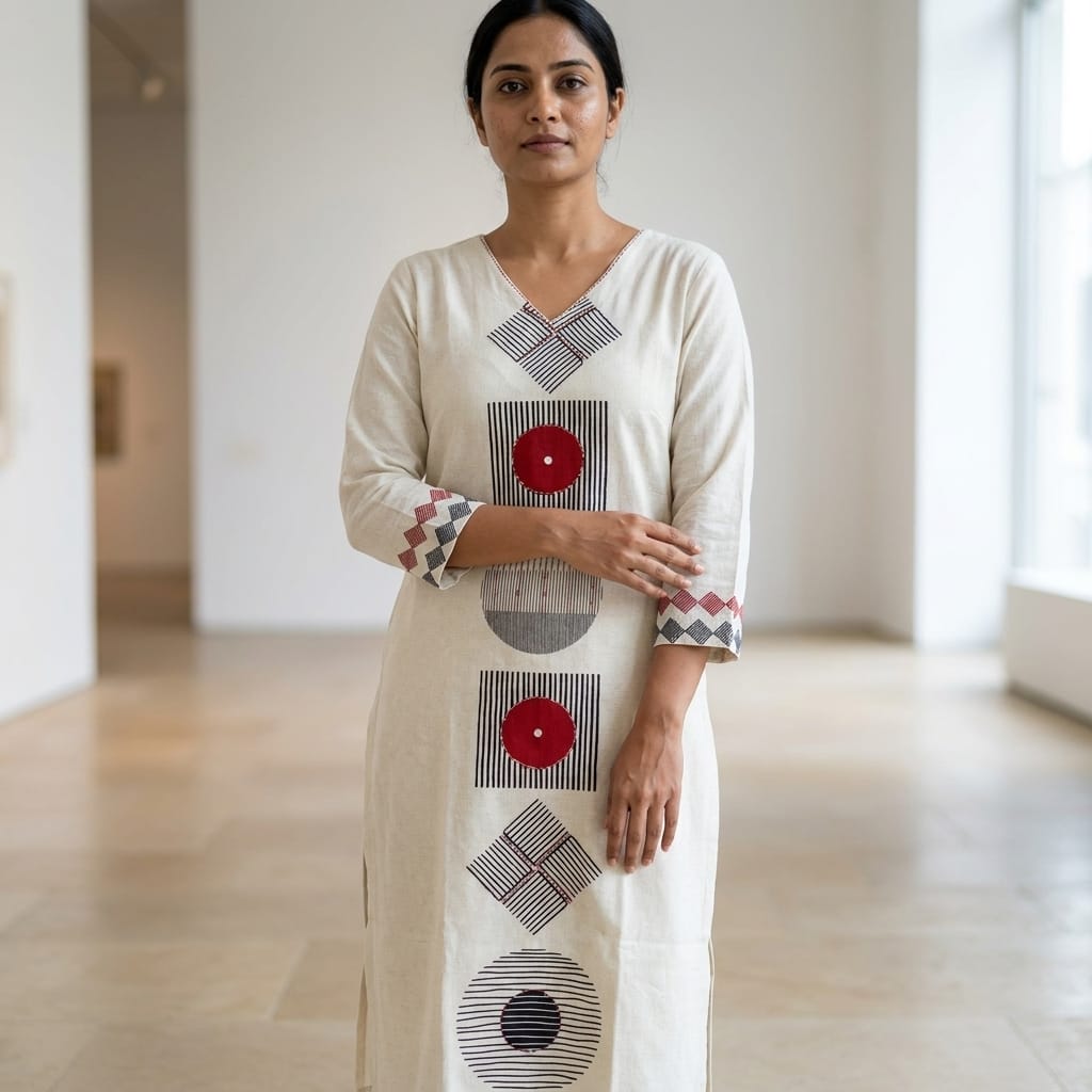 White Rayon Kurti