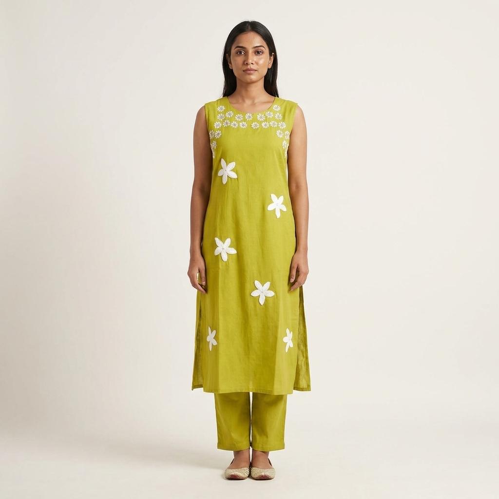 Cotton Silk Co-Ord Set