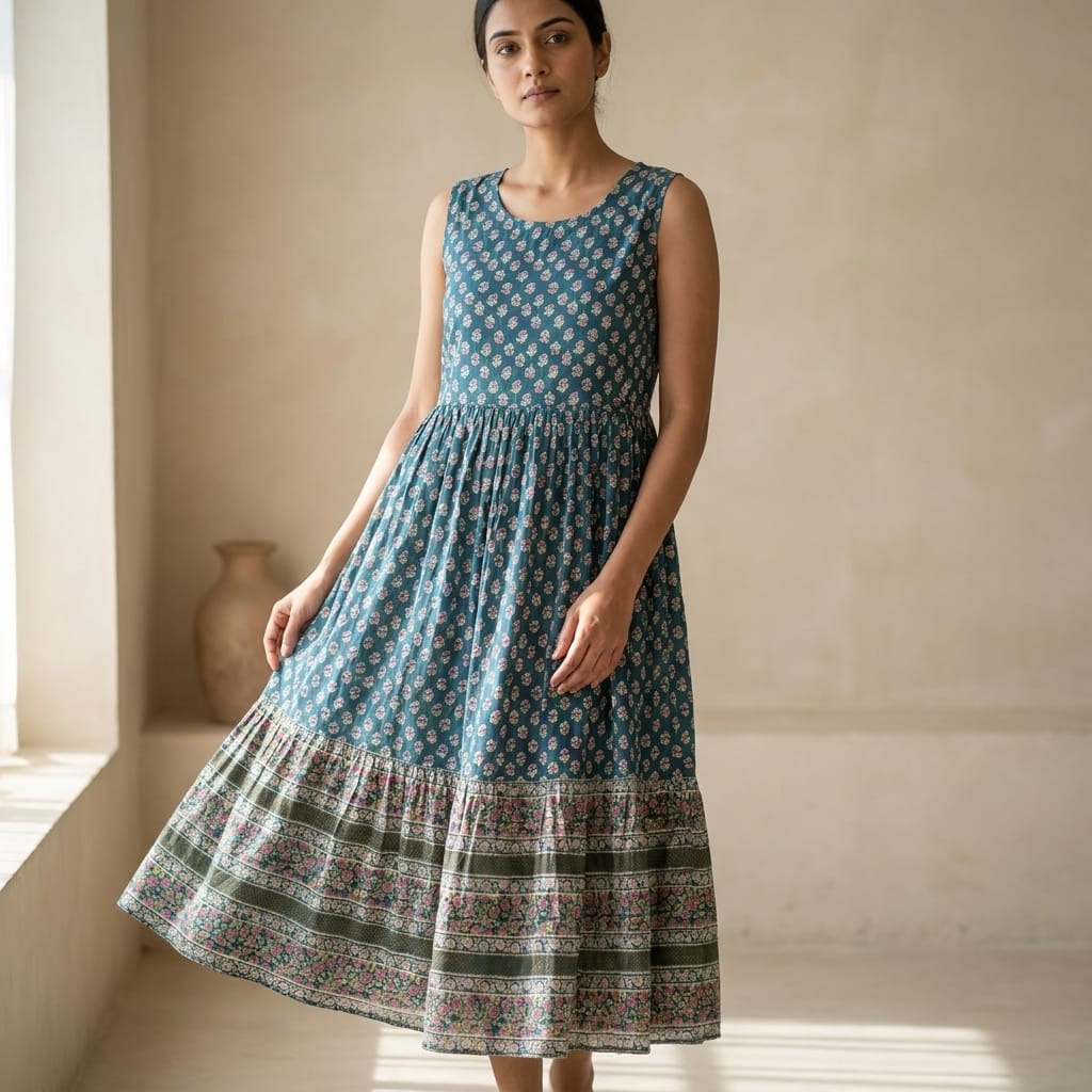 Blue Cotton Top