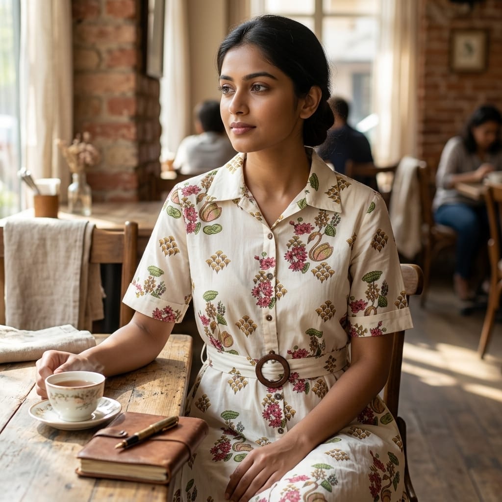 Cream Cotton Top