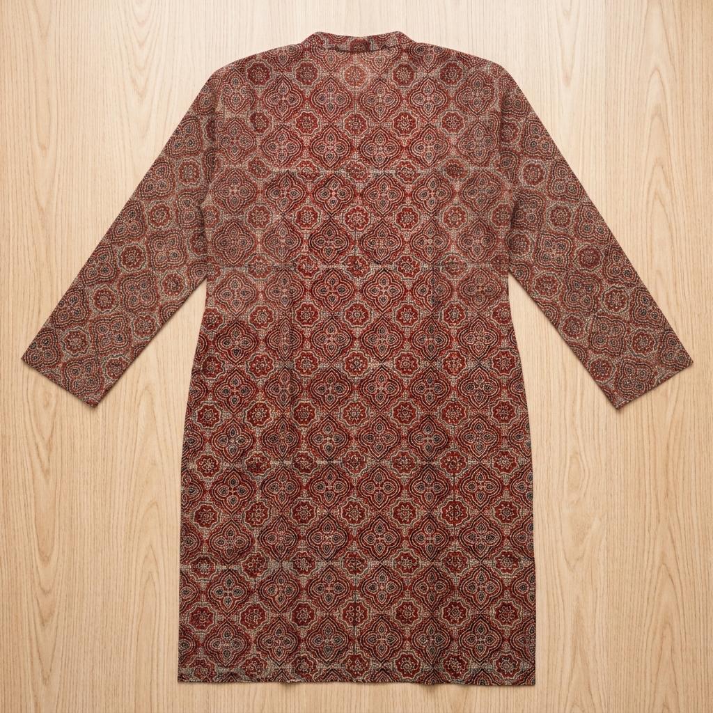Brown Cotton Kurti