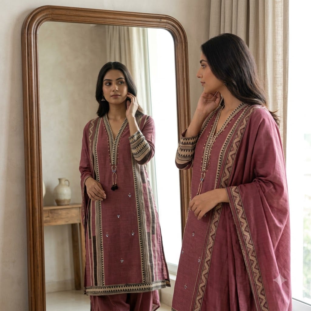 Peach Silk Salwar | 11437
