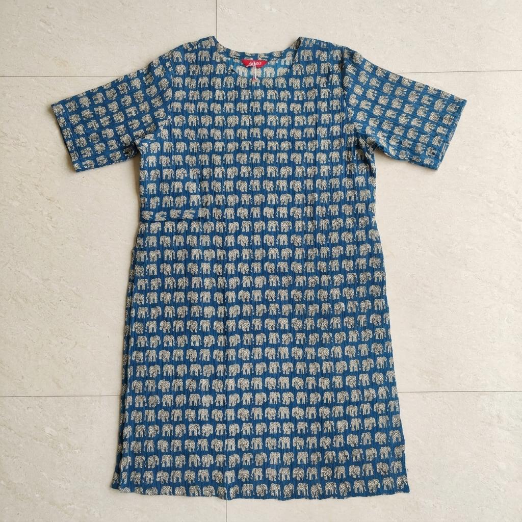 Blue Cotton Kurti