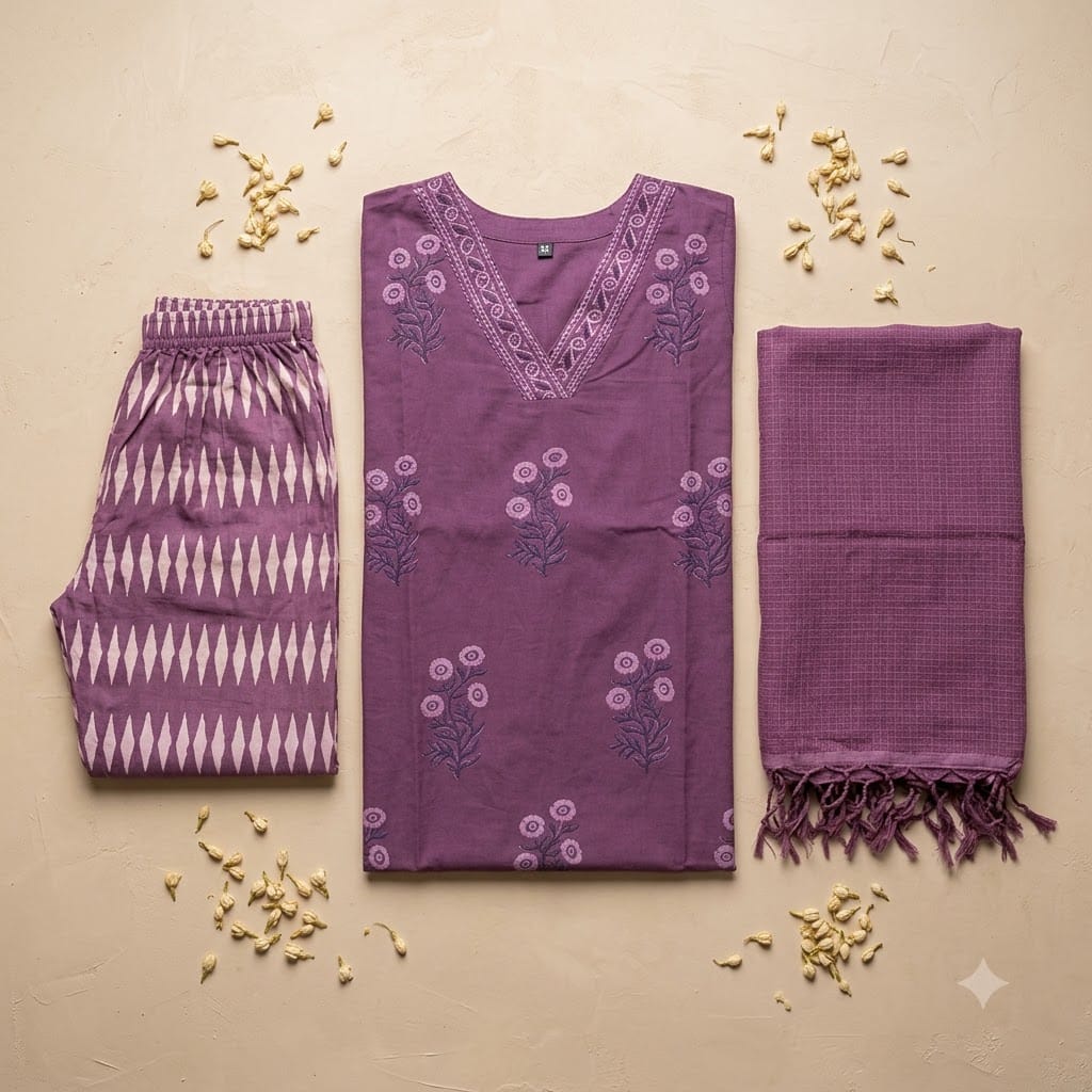Pruple Cotton Salwar | 11372