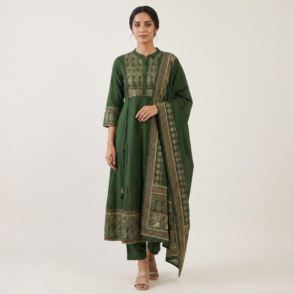 Green Cotton Salwar
