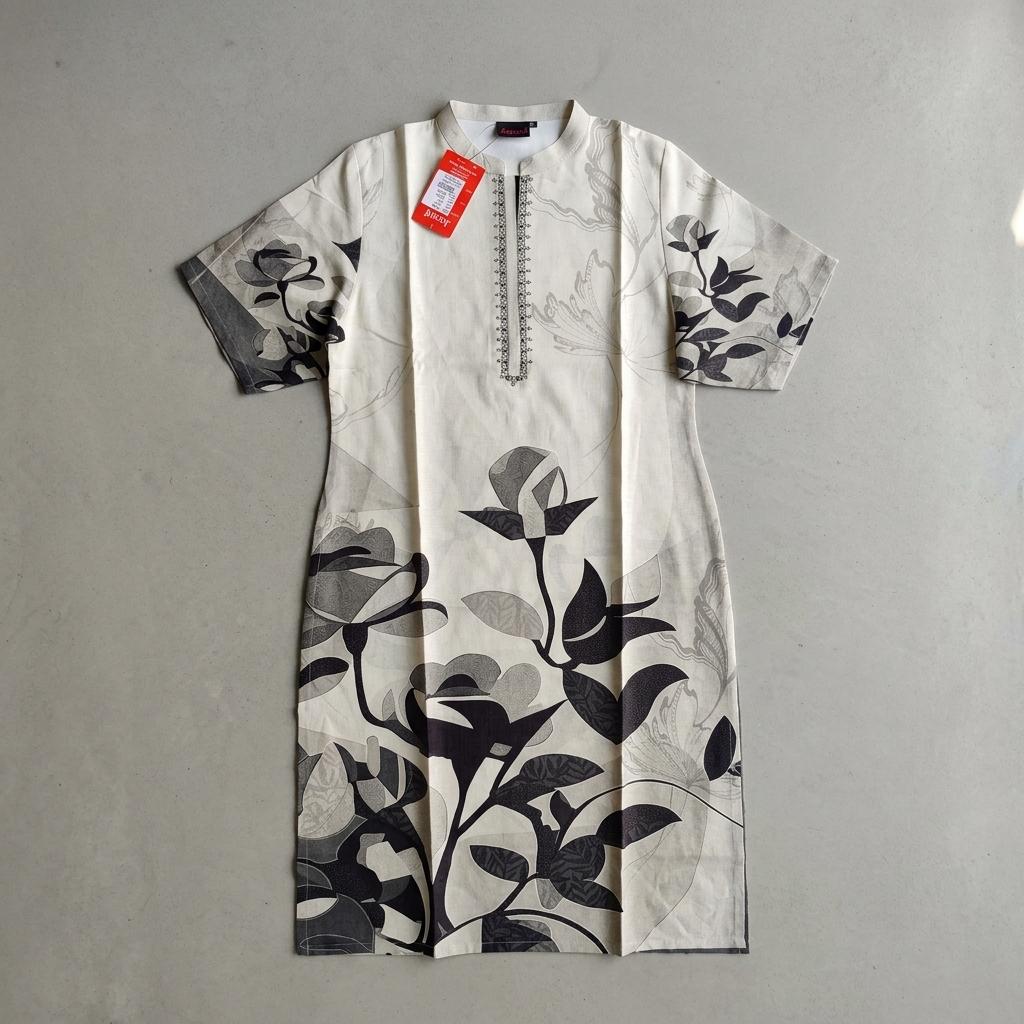 Grey Viscose Kurti