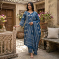 Blue Cotton Salwar| 11233