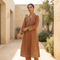 Rust Orange Cotton Co-ord Set