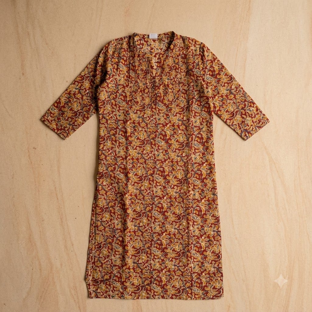 Beige Cotton Kurti | 11407