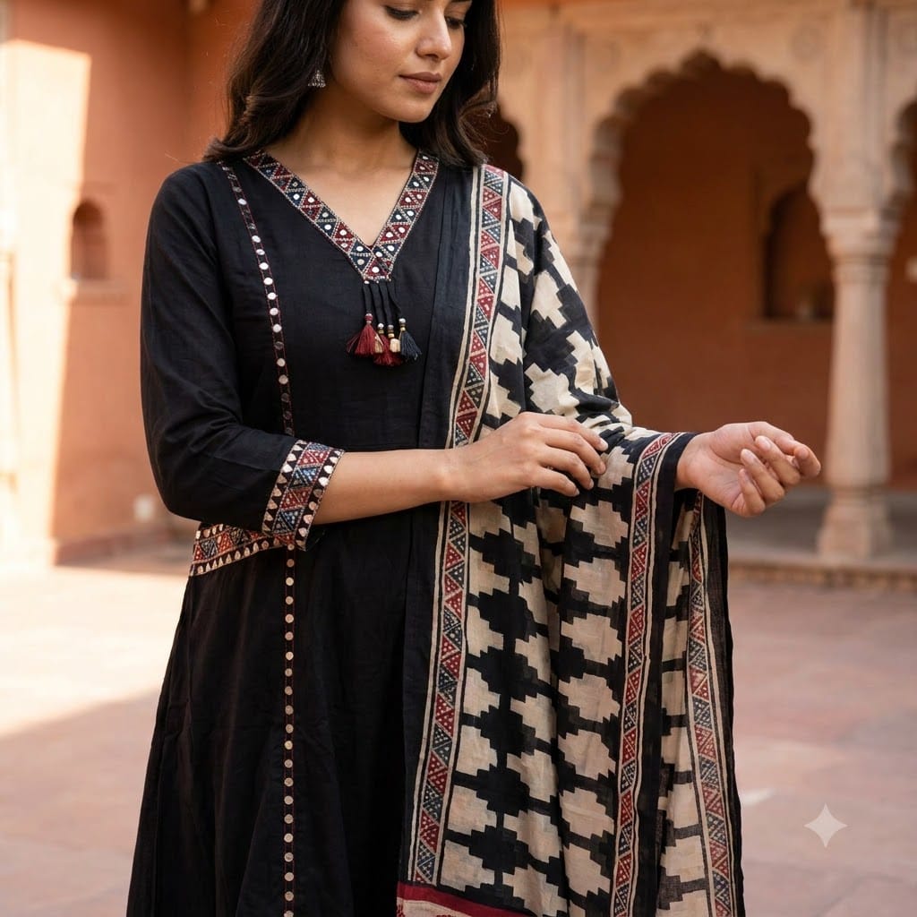Black Cotton Salwar | 11377