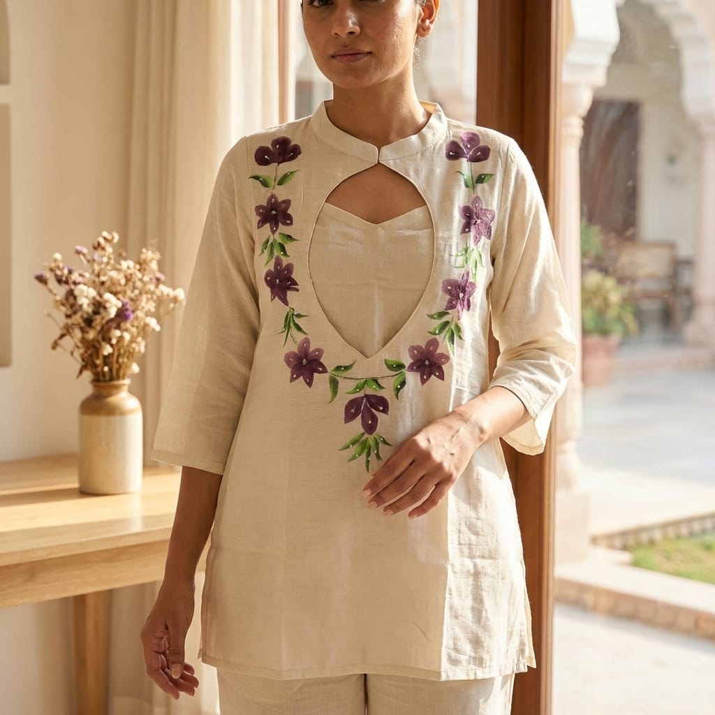 Beige Cotton Salwar| 11238