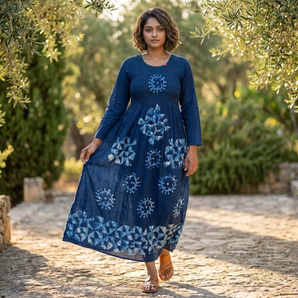 Blue Rayon Top